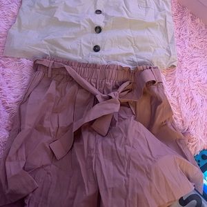 Cute Short & Tank Set